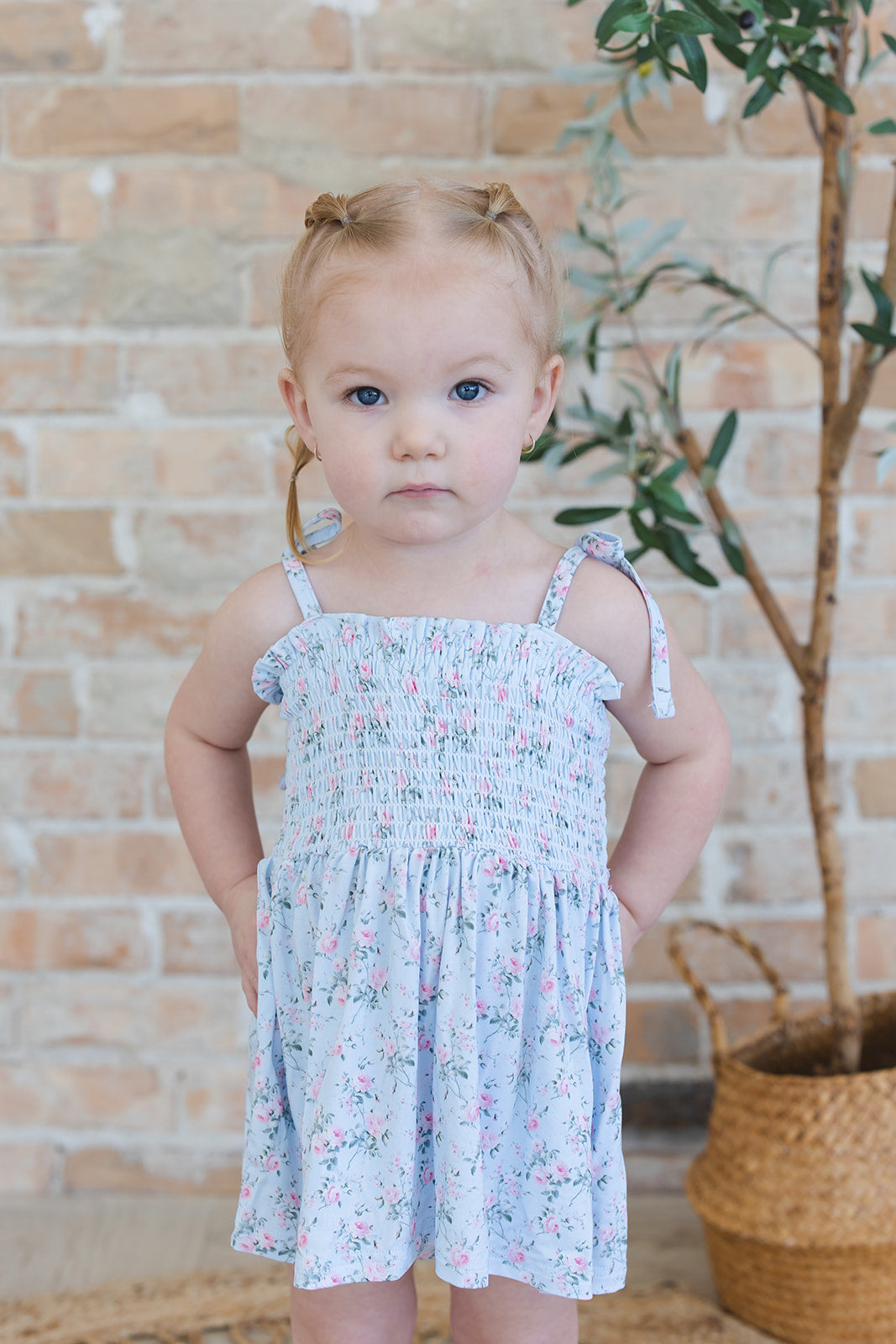 Eloise - Smocked Diaper Dress Set