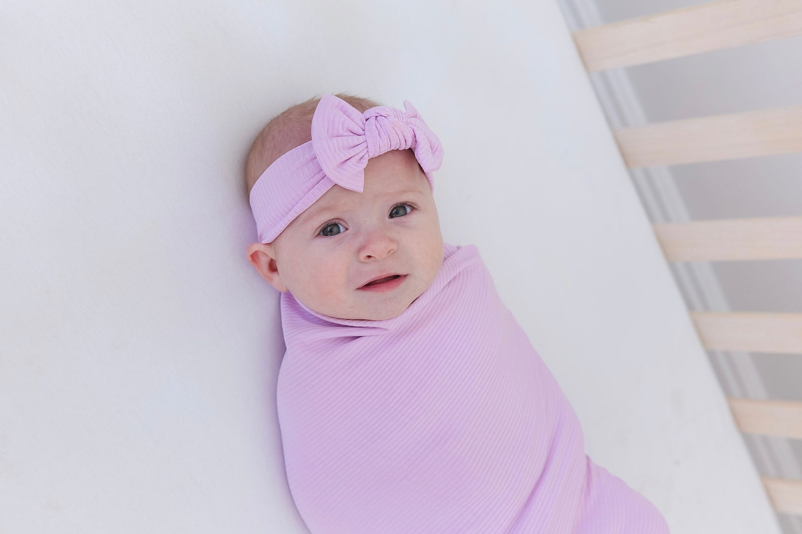 (SOLID, ribbed) Saltwater Princess - Swaddle Set