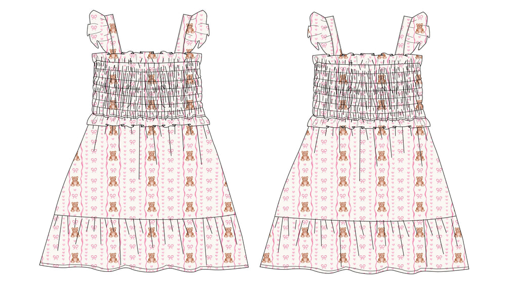 Cherie - Smocked Dress