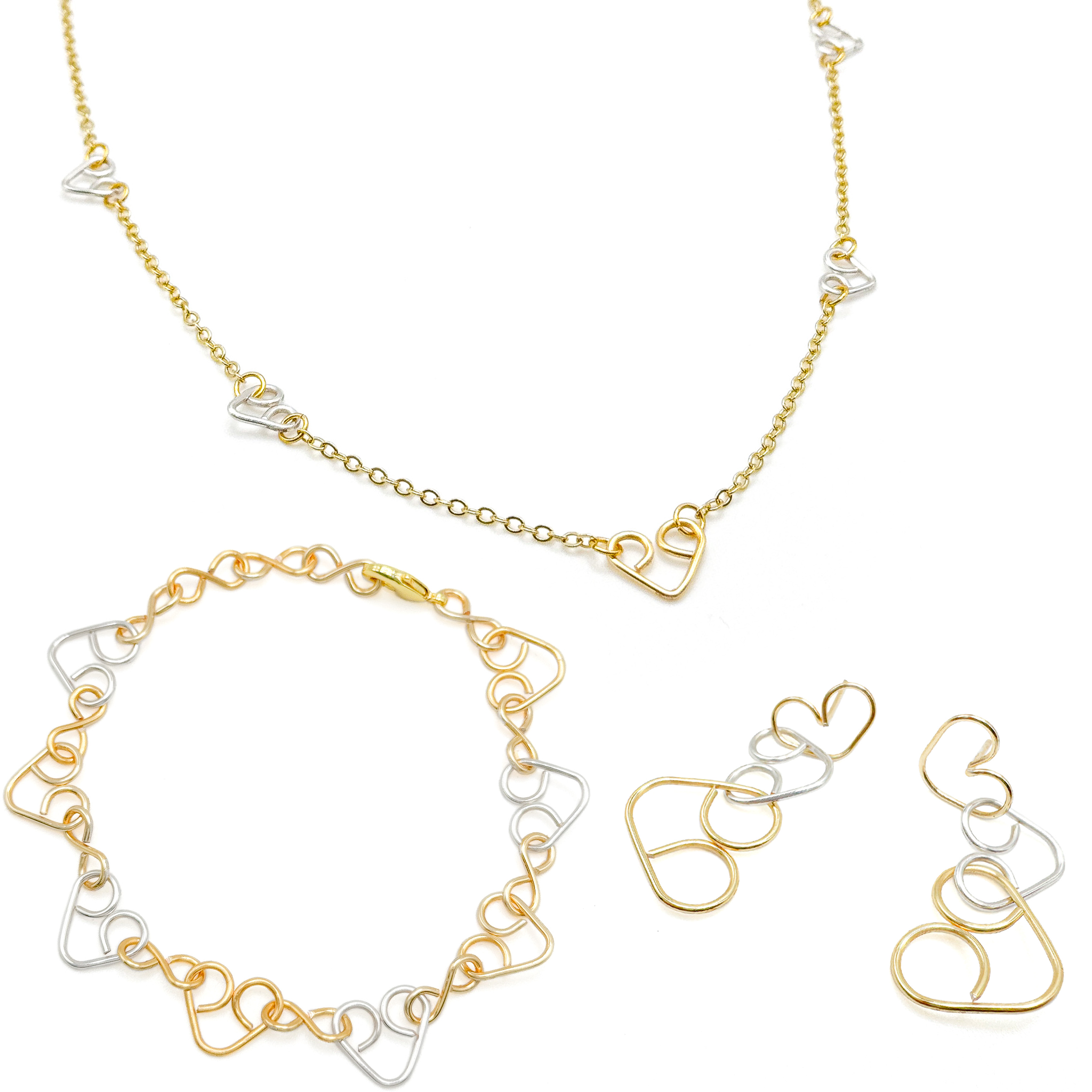 Intertwined earrings