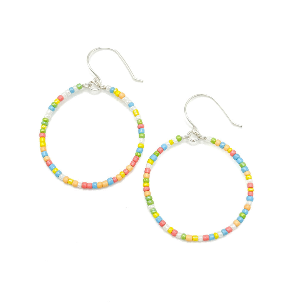 Kaleidoscope silver earrings