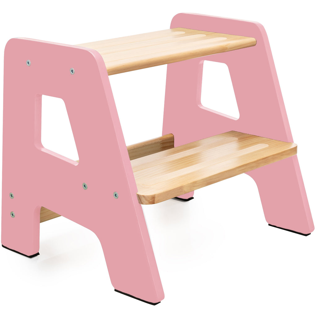 2-Step Wooden Stool for Kids