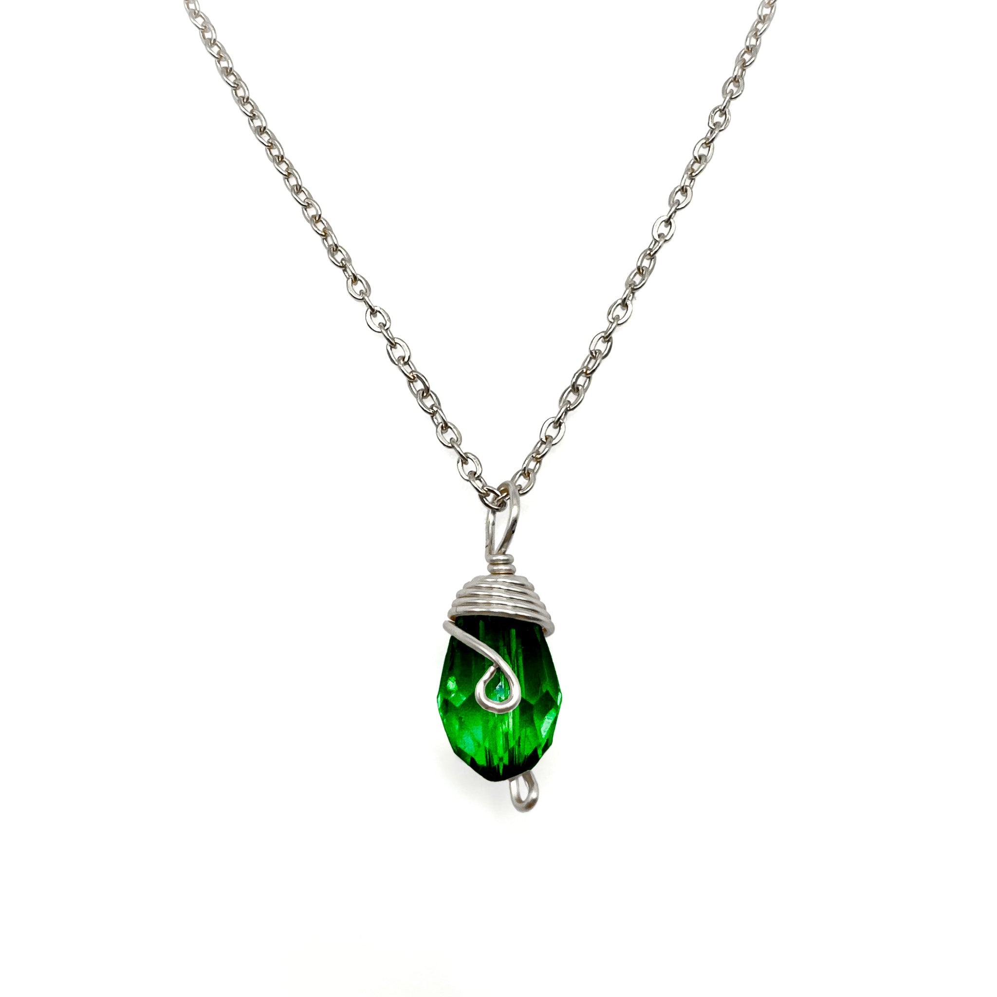 Silver Birthstone necklace