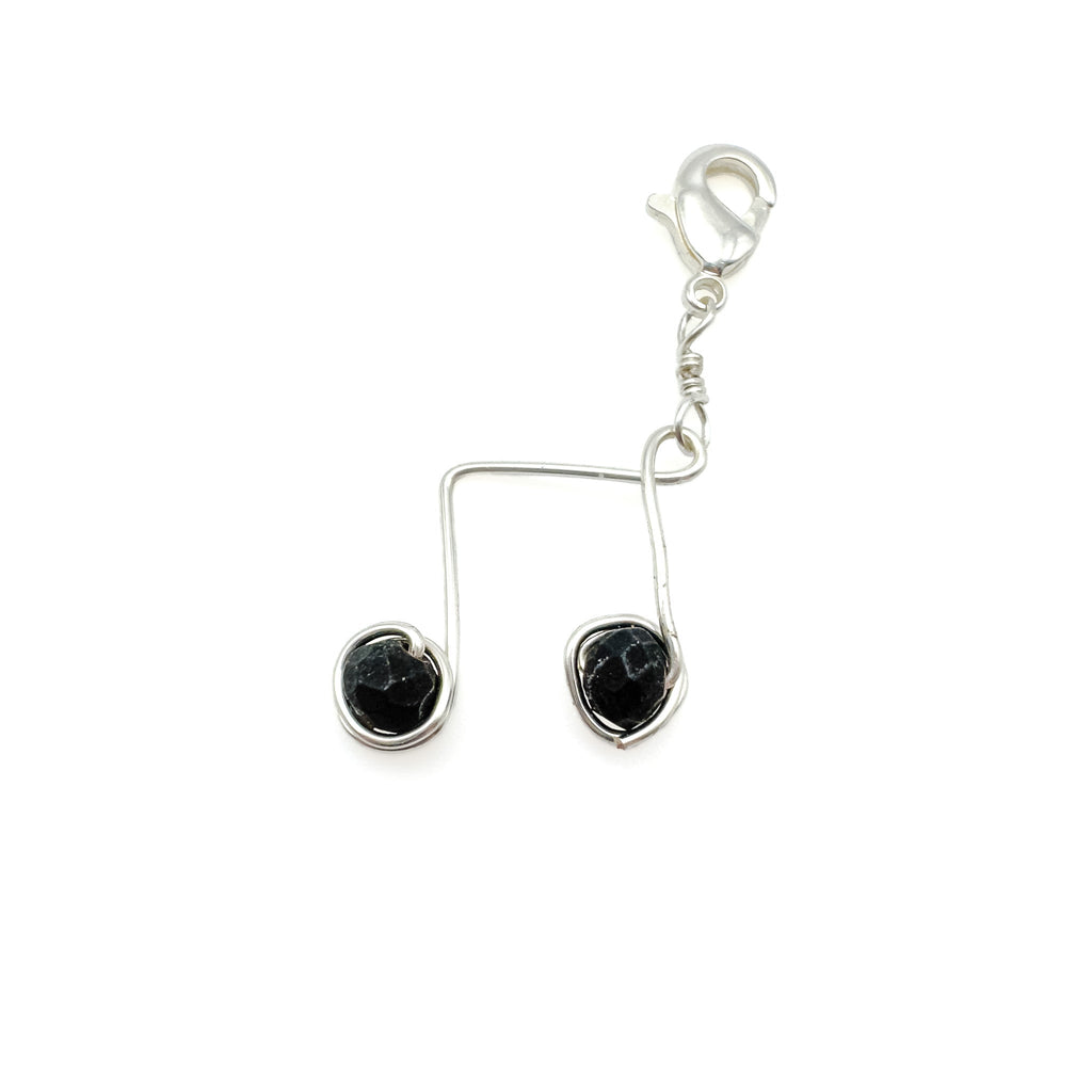 Notes silver charm