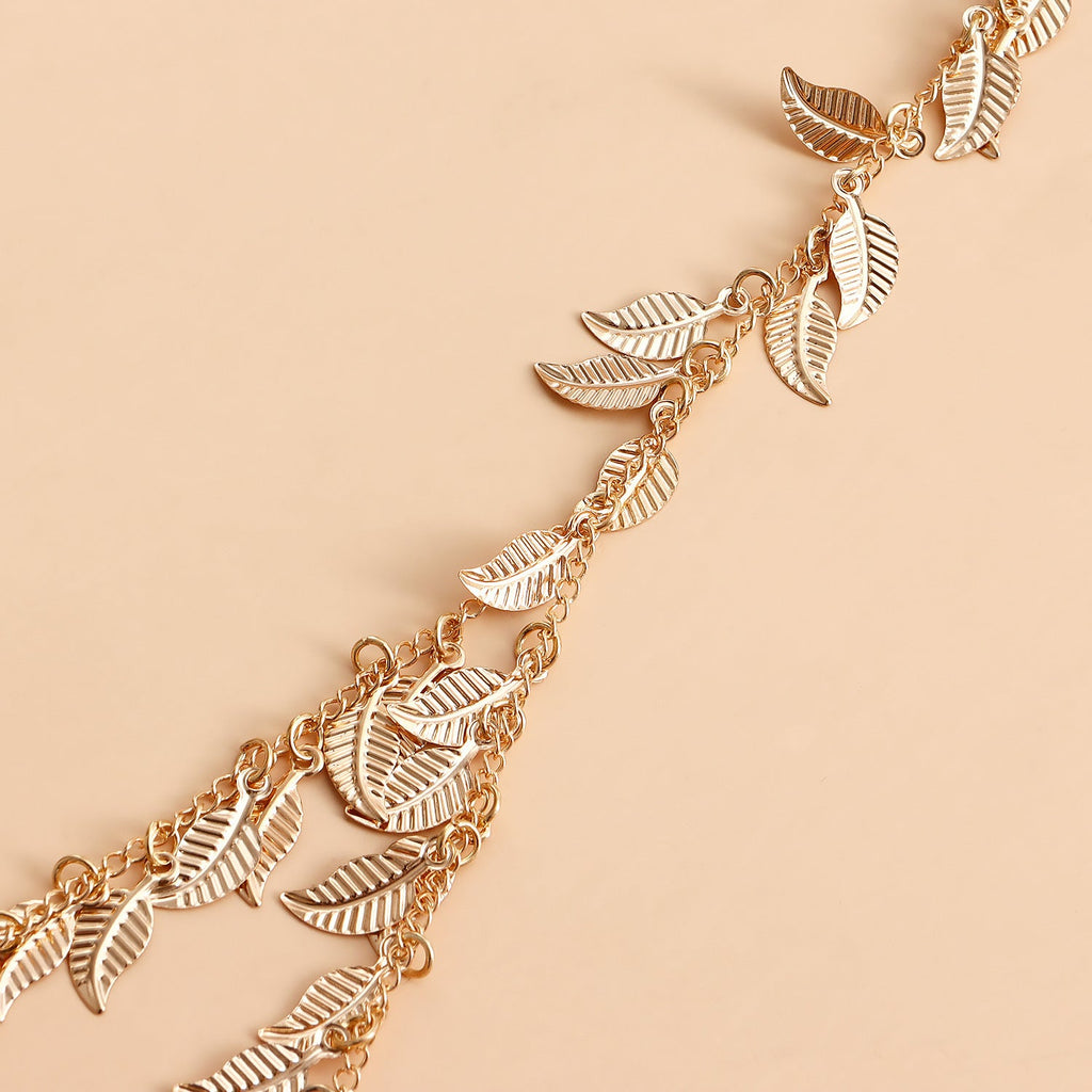 Multi Chain Leg Chain Leaf Sexy Thigh Chain