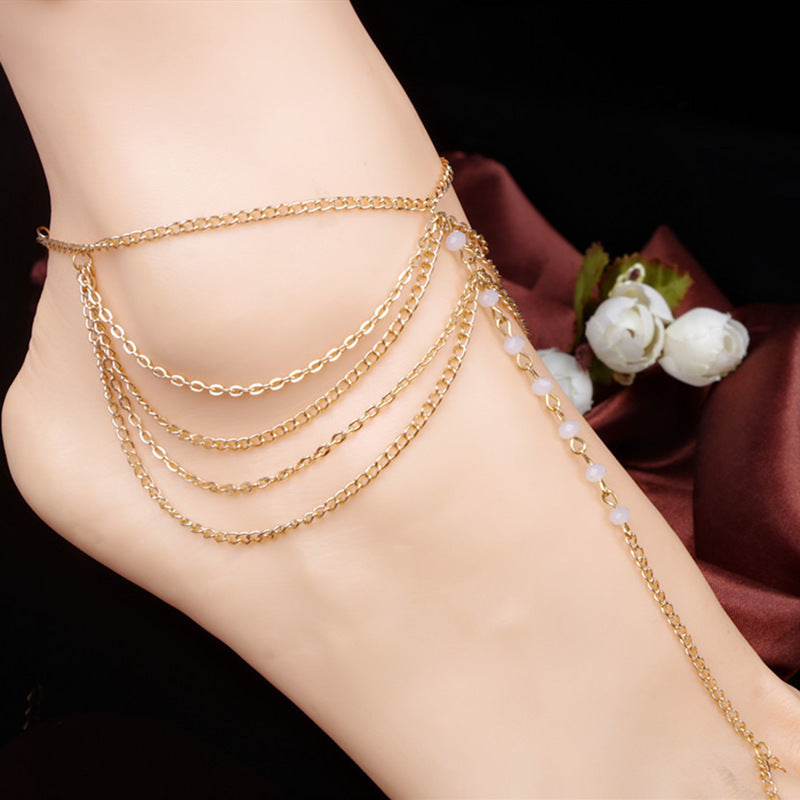 Boho Layered Anklet Sexy Ankle Bracelet