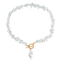 Natural Irregular transparent Stone Necklace