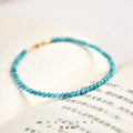 Natural Turquoise Stone Bead Bracelet