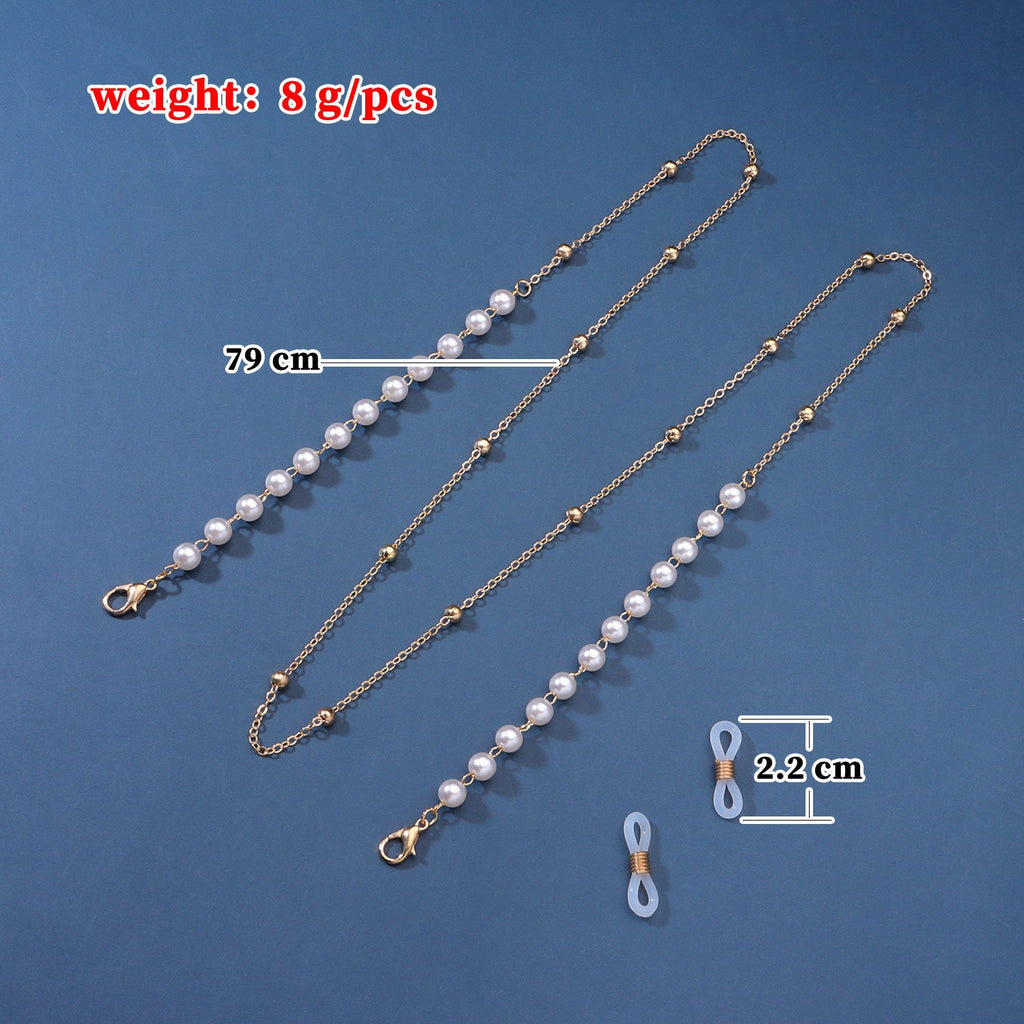 Pearl Glasses Chain Necklace Sunglasses Eyewear Chain