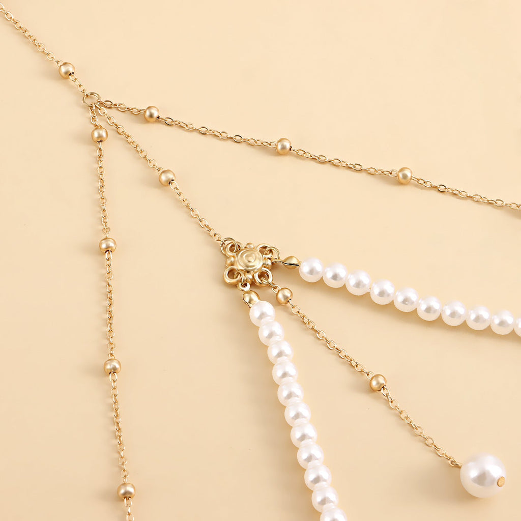 Multi-Layer Pearl Chain Leg Chain