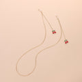 Sweet Cherry Fruit Pendant Glasses Chain
