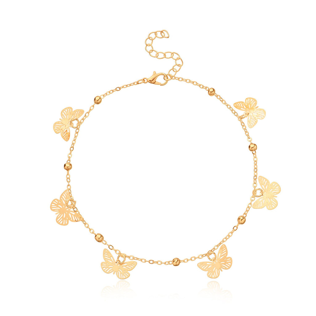 Beach Fashion Butterfly Pendant Ankle Jewelry