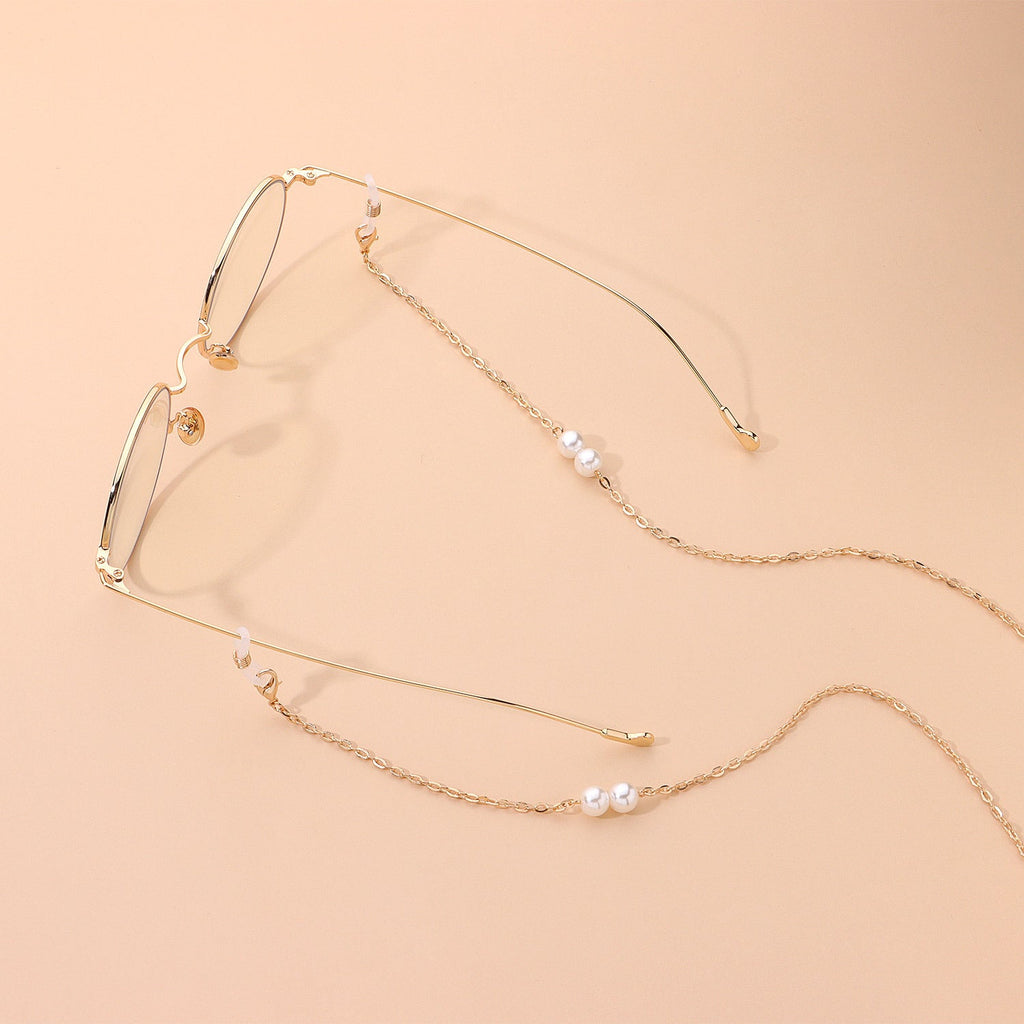 Pearl Eyeglass Chain Beaded Sunglasses Neck Holder