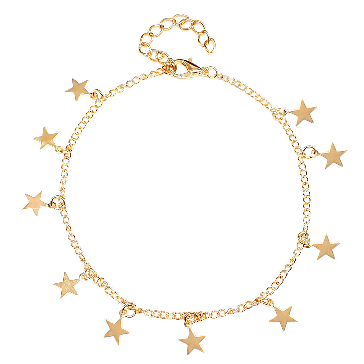 Star Pendants Tassel Anklets Chain