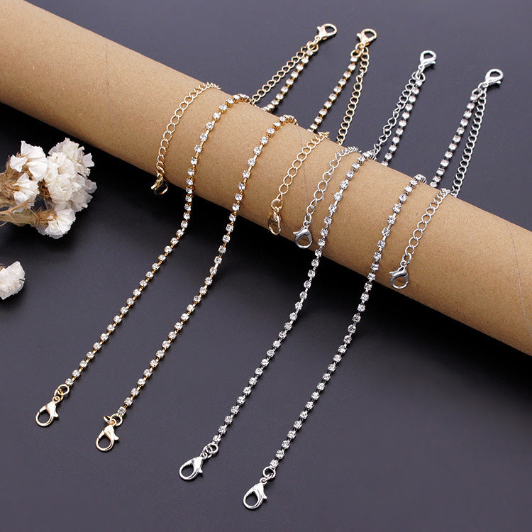 Adjustable Rhinestone Strap Bra Underwear Strap Shoulder