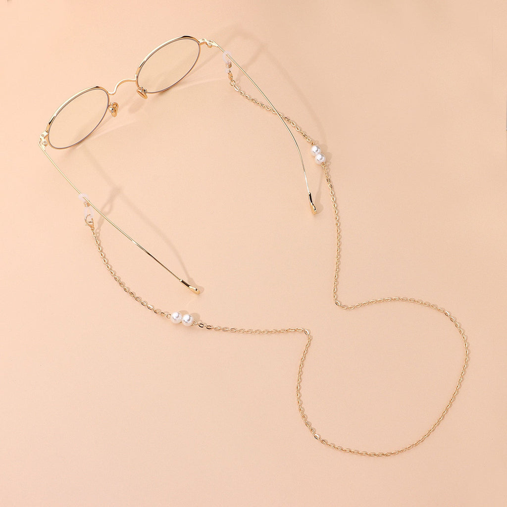 Pearl Eyeglass Chain Beaded Sunglasses Neck Holder