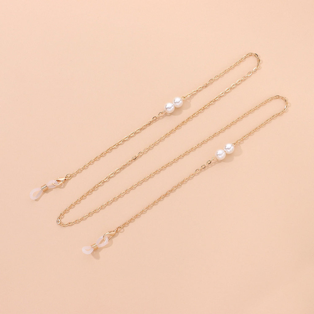 Pearl Eyeglass Chain Beaded Sunglasses Neck Holder