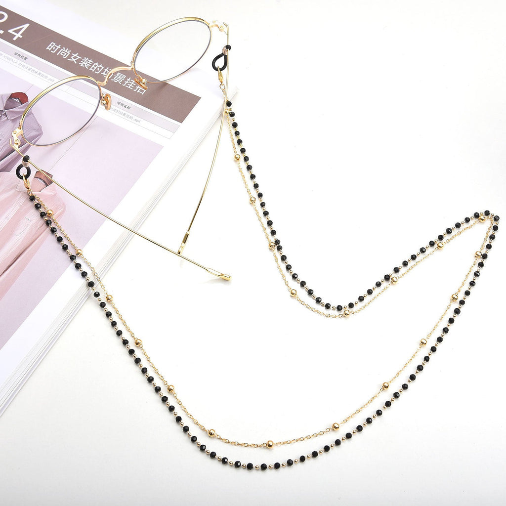Reading Glasses Chain Women Black Beads
