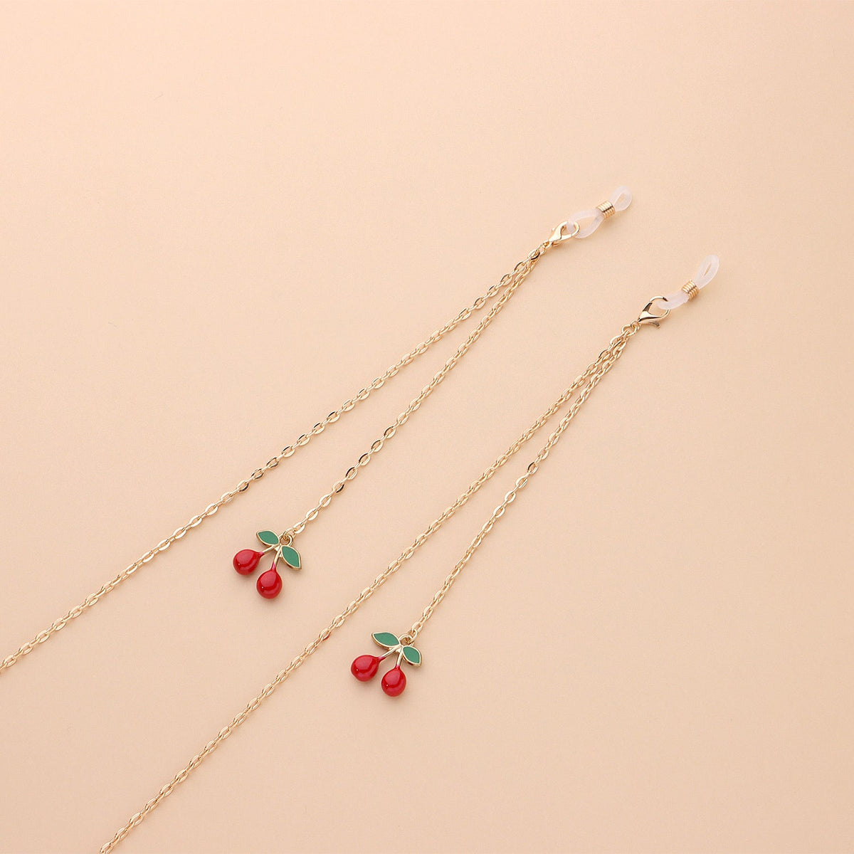 Sweet Cherry Fruit Pendant Glasses Chain