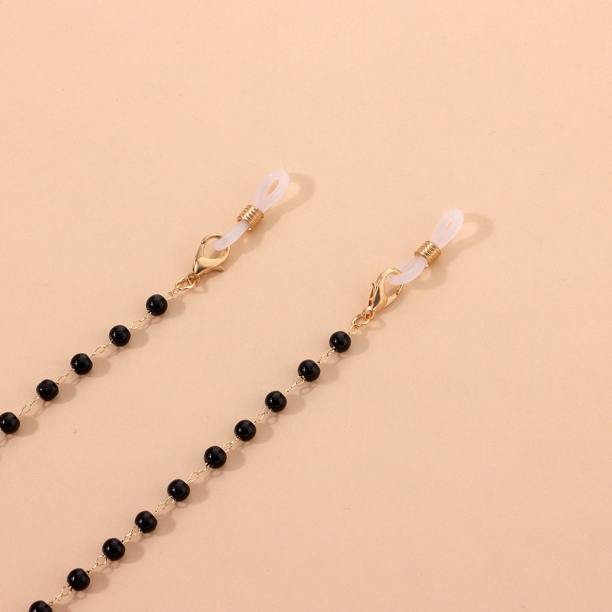 Simple Fashion Black Bead Glasses Chain