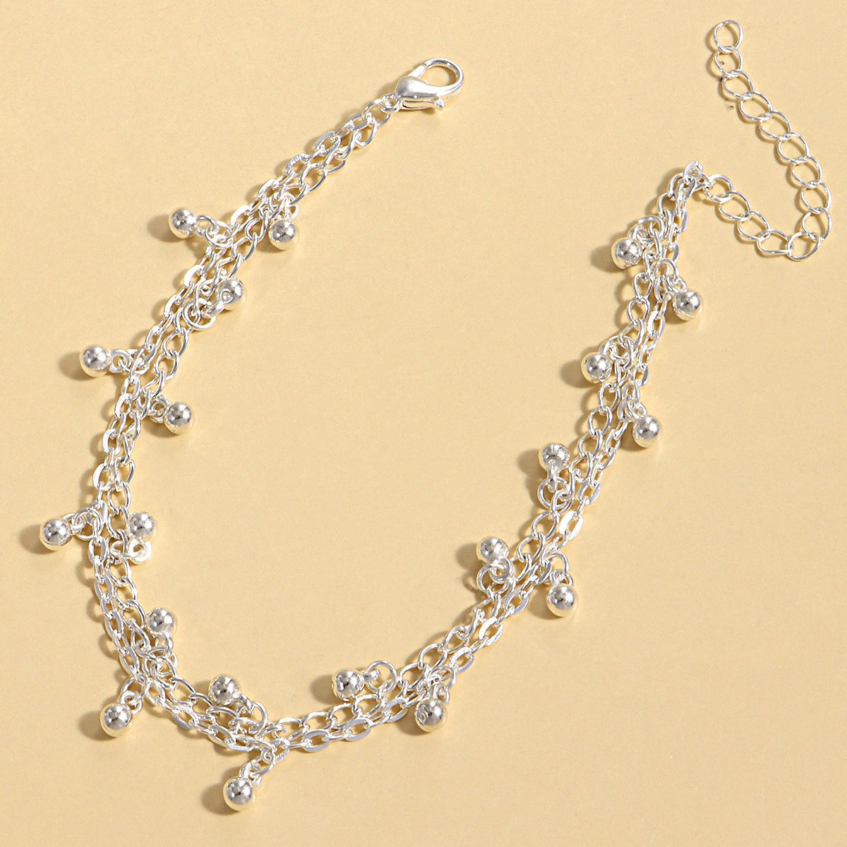 Ball Bead Chain Foot Bracelet