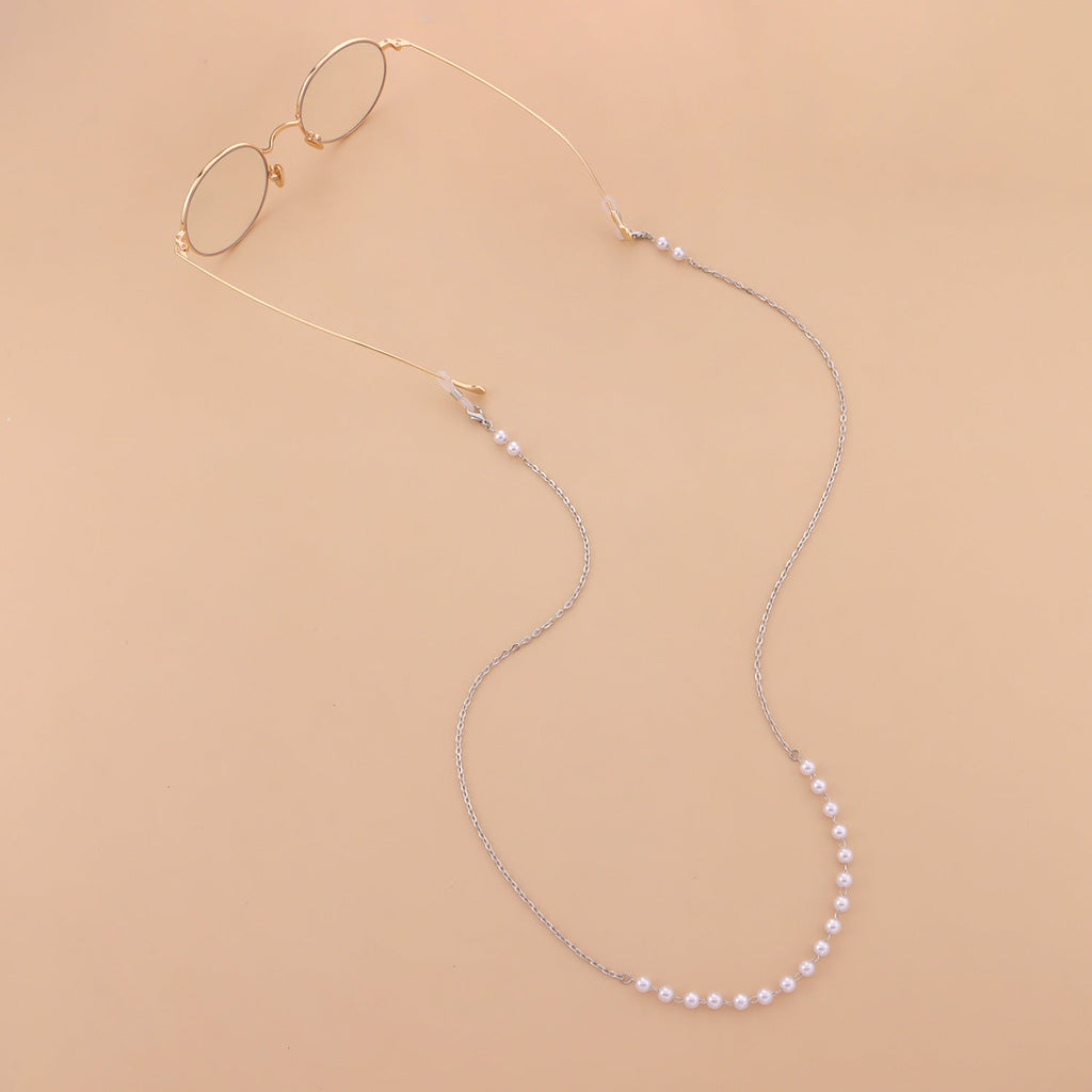 Eyeglass Chains Sunglasses Metal Pearl Glasses Chain