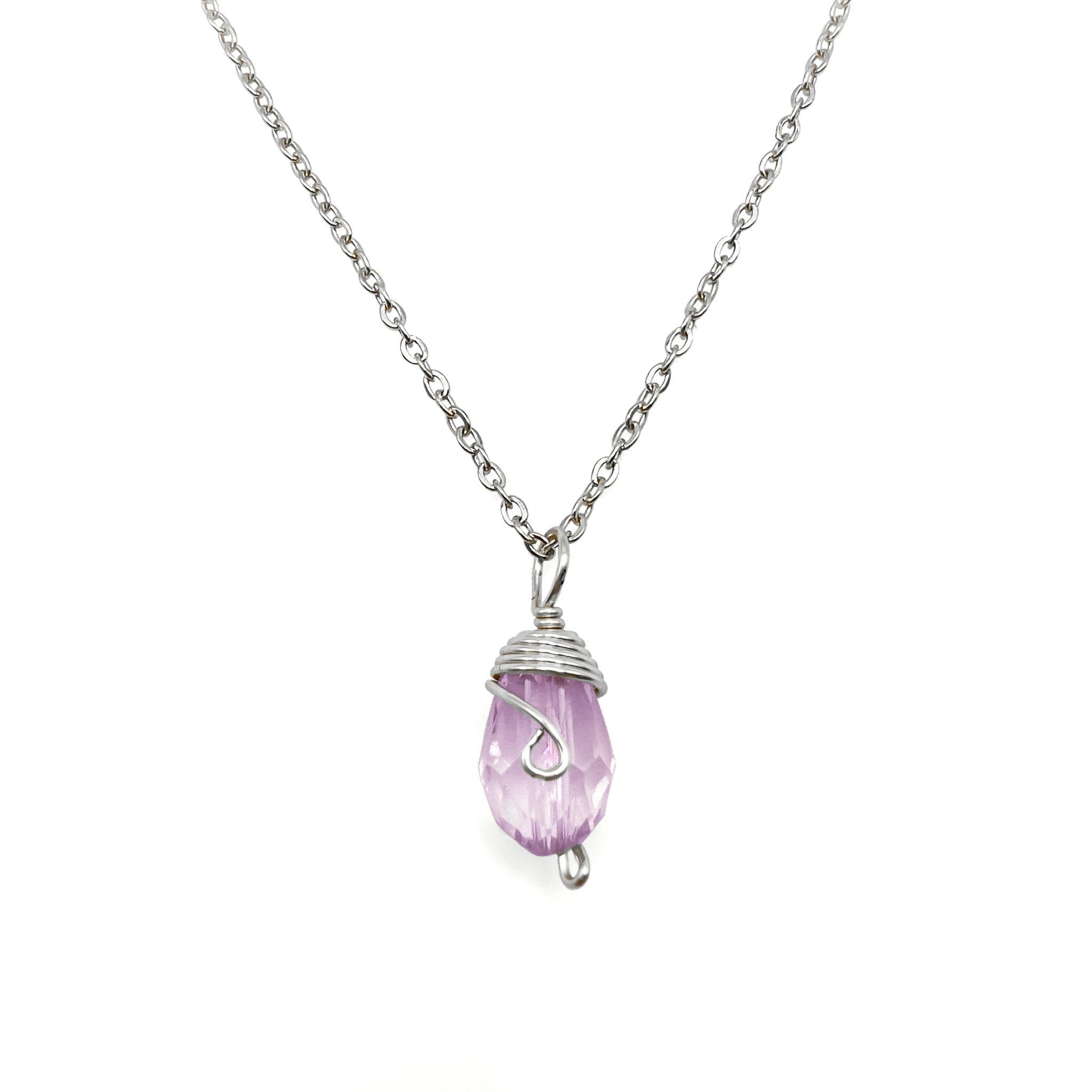 Silver Birthstone necklace