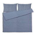 JUNA Bæk&Bølge Duvet Cover Set, Queen, Dark Blue/White