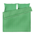 JUNA Bæk&Bølge Duvet Cover Set, Full, Green/Sand