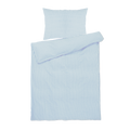 JUNA Bæk&Bølge Duvet Cover Set, Twin, White/Light Blue
