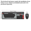 Wireless keyboard and mouse set, mechanical touch keyboard and mouse universal set, desktop computer laptop e-sports specific