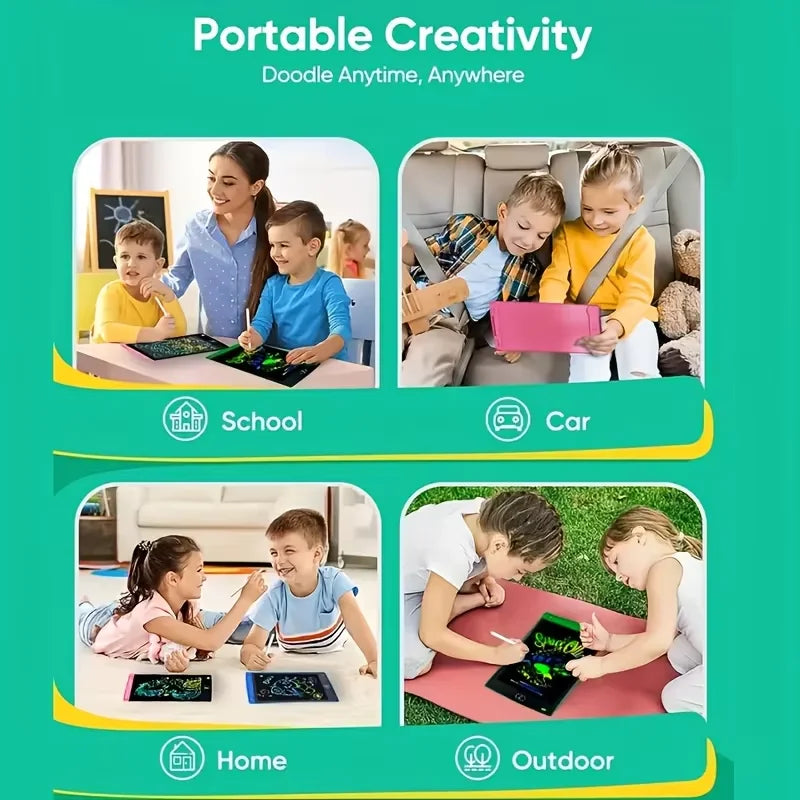 LCD writing tablet computer, suitable for children, electronic toy tablet, single-click erasure