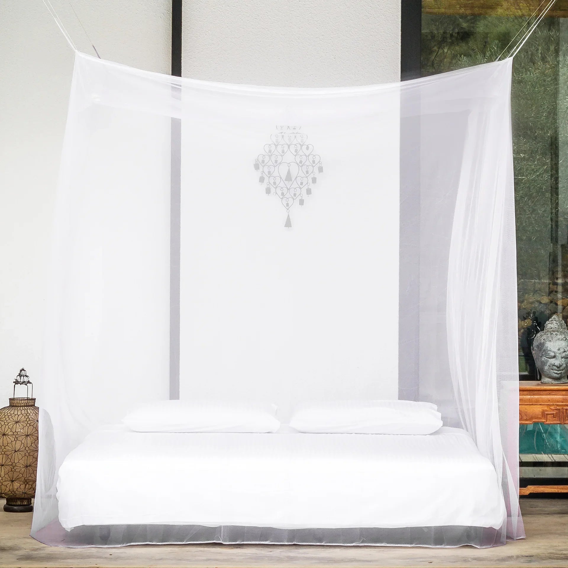 Camping Mosquito Net Indoor Outdoor Insect Tent Travel Repellent Tent Insect Reject 4 Corner Post Canopy Curtain Bed Hanging Bed