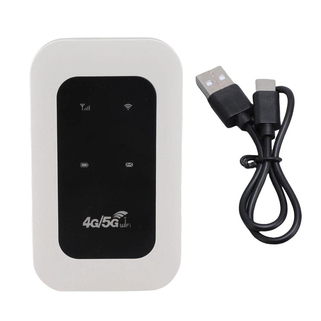 Portable 300Mbps 4G WiFi Hotspot Plug and Play Support 10 Devices Travel Mobile Hotspot with SIM Card Slot for Motorhome