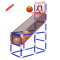 Basketball Game Set Kids Basketball Hoop for Indoor Outdoor with 4 Balls 88cm to 140cm Height Adjustment Basketball Training