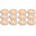 12/24 Pack Waterproof Flameless Floating Tealights Candle Electric Flickering LED Candles For Wedding Party Pool&SPA Home Decor