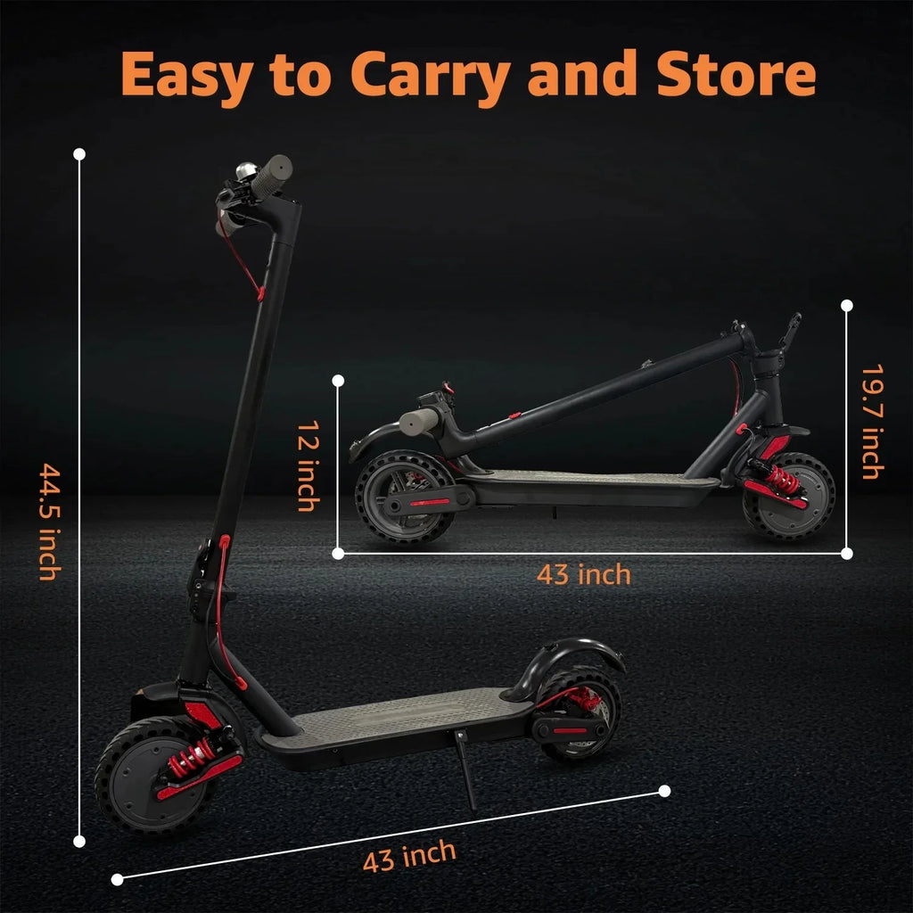 Foldable Smart Electric Scooter for Commuting 36V 500W Motor Escooter 25 Miles Long Range Smart Adult Electric Scooter for APP