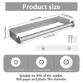 Stainless Steel Kitchen Paper Holder Plastic Wrap Holder Kitchen Accessories Kitchen Paper Dispenser Kitchen Supplies