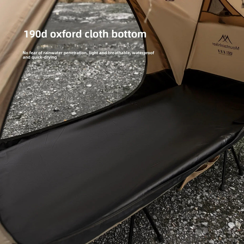 Mountainhiker Outdoor Camp Bed Tent Lightweight Waterproof Rainproof Single Leisure Camping Tent Awning for Hiking Travel Picnic