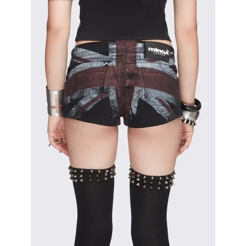 Fun and personalized printed drawstring design sexy shorts for women 2025 new summer fashion aesthetic slim vintage y2k shorts