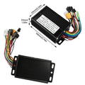 Electric Bike Brushless Motor Controller DC36V/48V/64V 750W-1500W Black Aluminum Alloy Sine Wave DC Electric Motor Controller