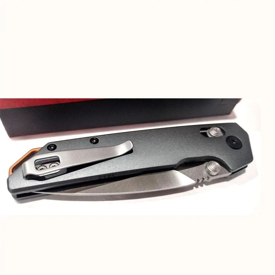 Ks2038 Lightweight Folding Knife - 3.4" EDC Tool Spear Point Blade DuraLock Outdoor Pocket Knife with Reversible Clip for Hunting, Camping