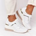 Women's Sneakers Platform Casual Shoes Solid Color Vulcanized Shoes Lace-Up Lightweight Tennis Shoe Wedges Plus Size Women Shoes