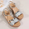 2025 New Women Sandals Luxury Sexy Women's Sandals Summer Platform Wedges Shoes Women Fashion Gold Silver Sandalias Size 35-43
