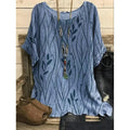 Women Plus Size 1XL-8XL Casual Loose Top Shirts Leaves Print Blouse T-shirt Ladies Fashion Vintage Blouse Half Sleeves T-shirt