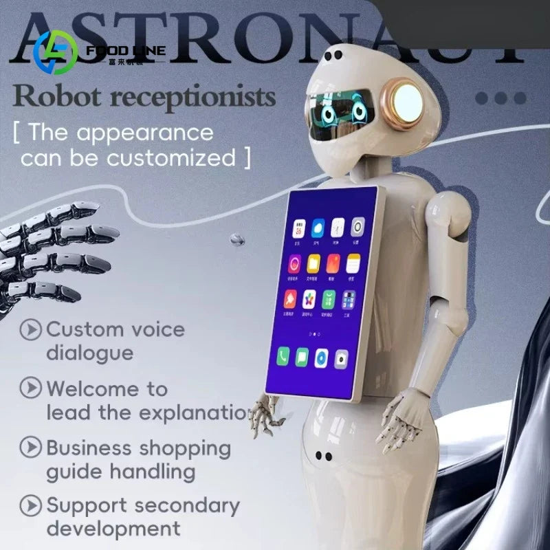 Intelligent AI Reception Robots New Big-Screen Commercial Business Robot Welcomes You with a Humanoid Service