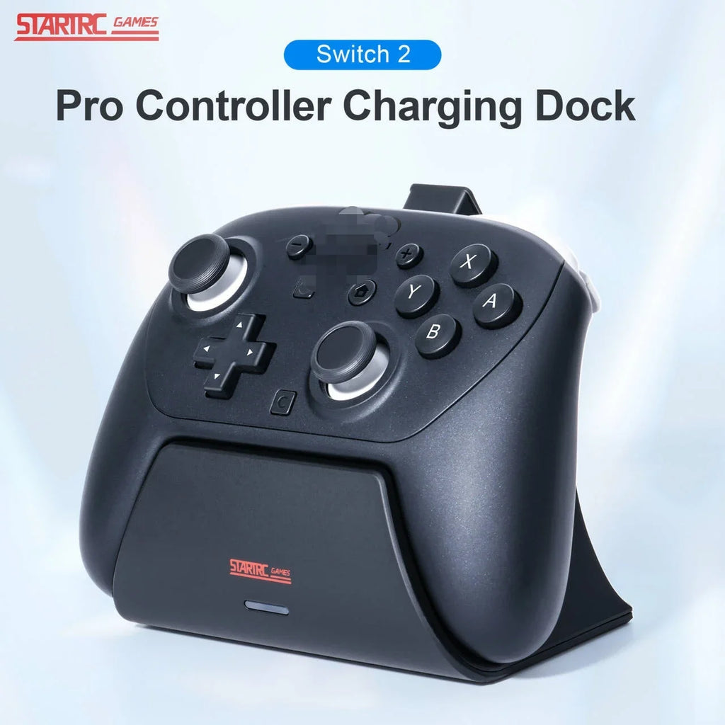 Charging Dock Station For Switch2 Pro Game Controller Fast Charger With Led Indicator Light For Nintendeo Switch 2 Accessory