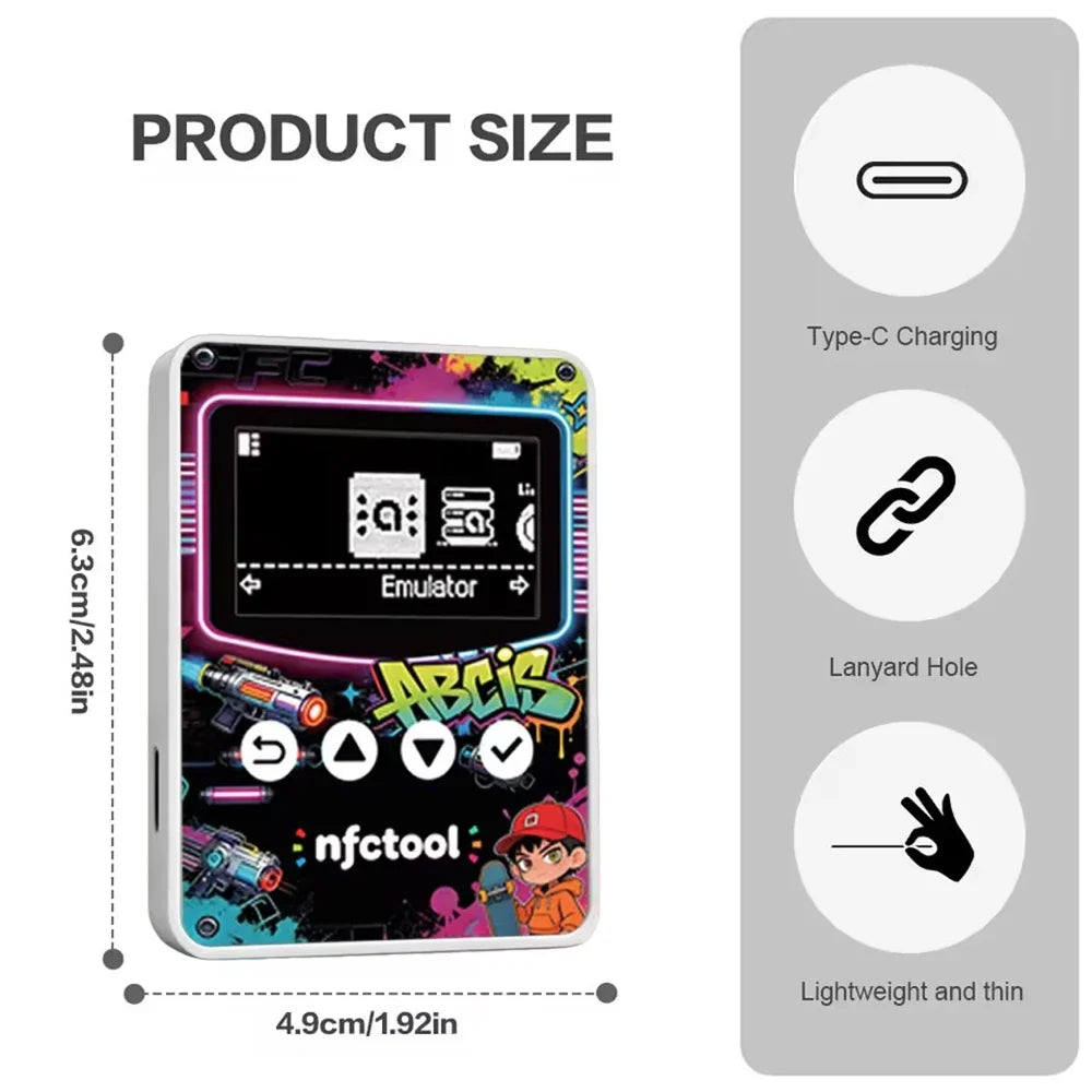 For Amiibo OLED Simulator iNFC Bluetooth Rechargeable Emulator for Switch/Switch 2/Lite OLED 3DS Wii U Wireless Game Accessory