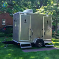 Outdoor Luxury Shower and Toilet Cabin with Mobile Bathroom Facilities for Camping and Events Restroom Trailer
