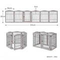 Wooden Pet Fence Dog Fence Freely Combinable Pet Isolation Door Indoor Foldable Dog Cage for Small and Medium Dogs Pet Supplies
